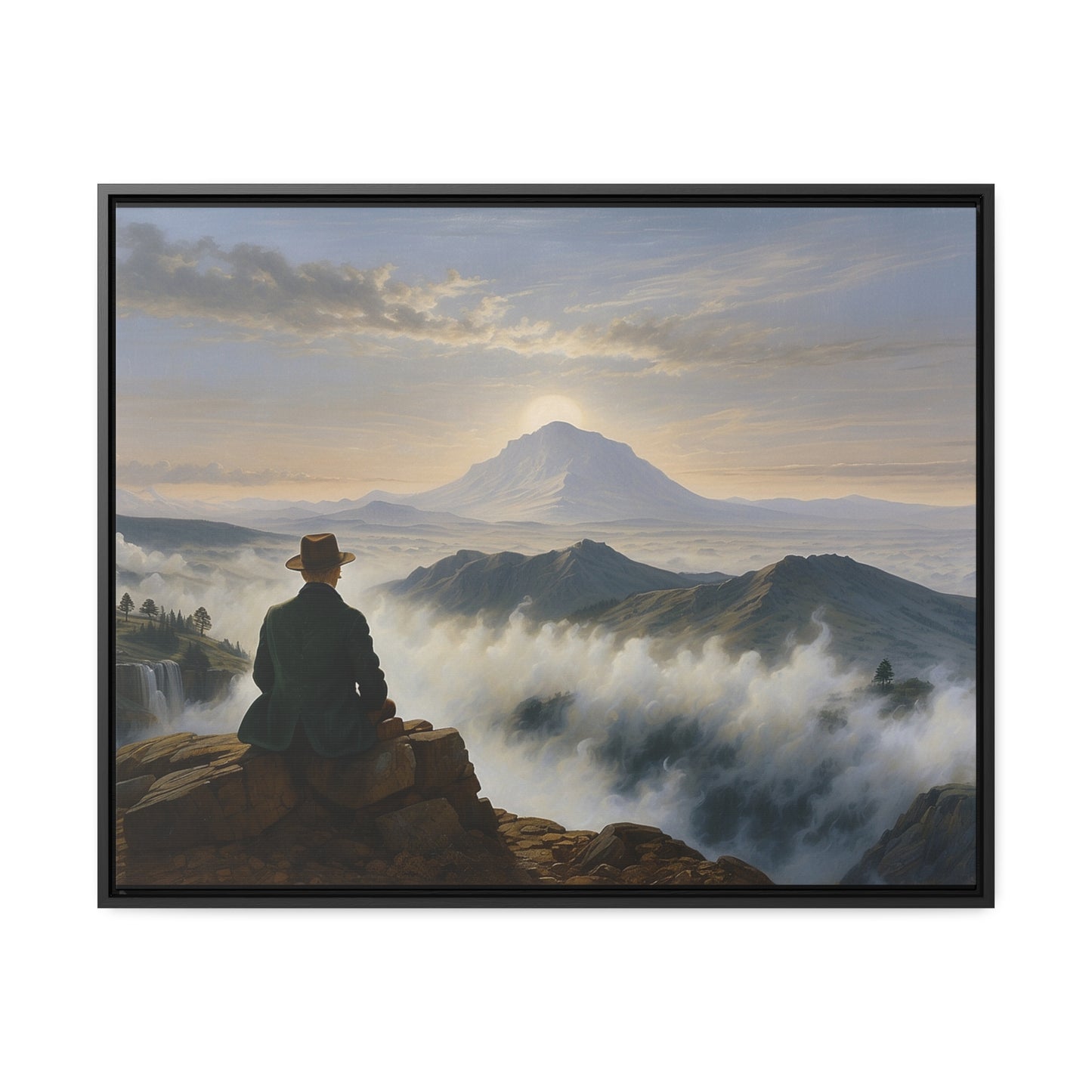 The Wanderer Canvas By Dean Louis (W. Frame).